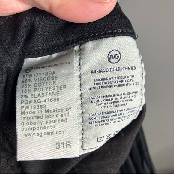 Adriano Goldschmied The Farrah skinny ankle black jeans size 31R - Picture 9 of 9